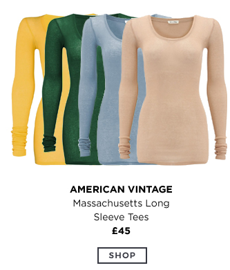 American Vintage - Massachusetts Long Sleeve Tees